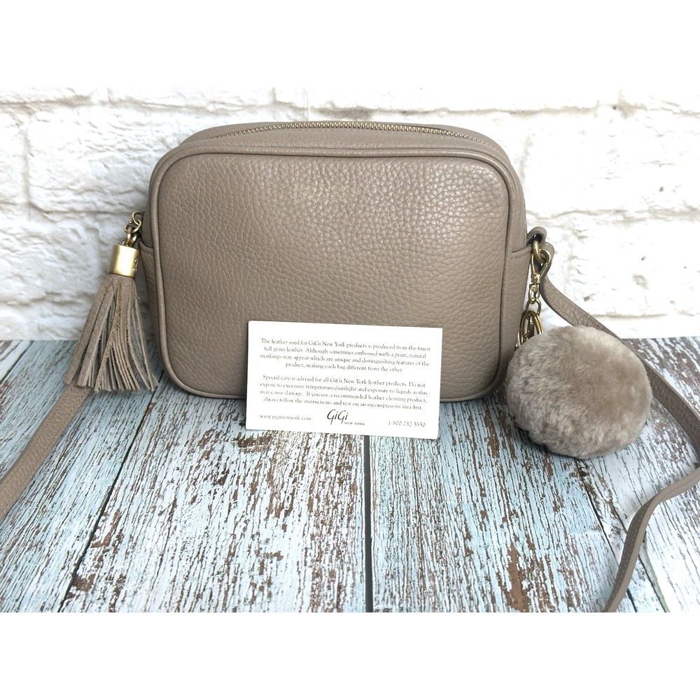 Gigi Crossbody Handbag‎ Women's Leather Handbag Camera Bag Tan Beige Small